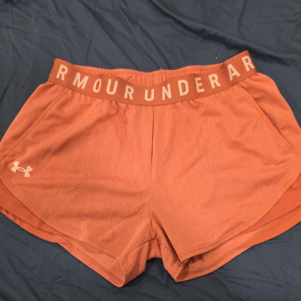 Under Armour Women's Rust Orange Athletic Shorts